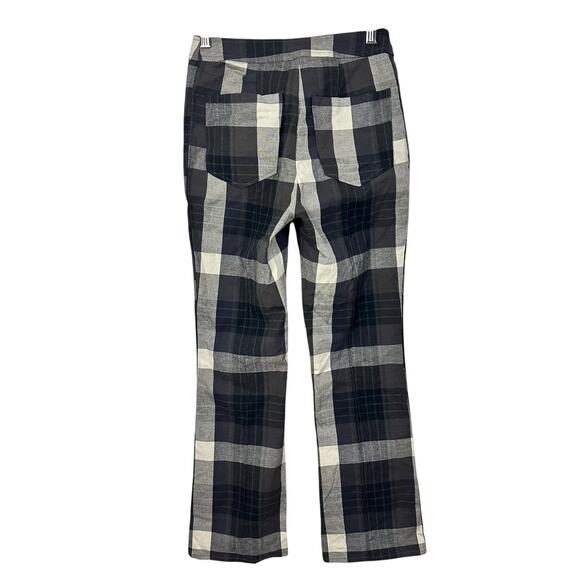 NWT Urban Outfitters Tasha High Rise Kick Flare Pants Black Plaid Motif Size XS - Picture 7 of 10